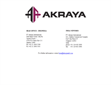 Tablet Screenshot of akrayaintl.com